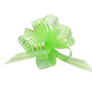 green pom pom bow