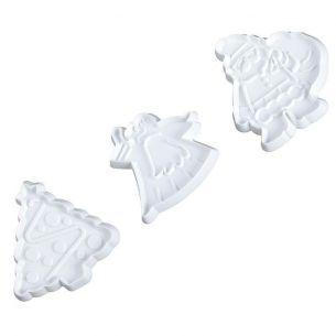 Fondant Cutter Set 3pcs Christmas Tree Santa Angel