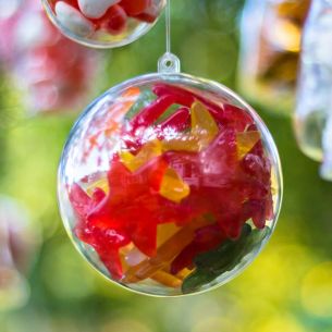 100mm Fillable Clear Bauble x 1