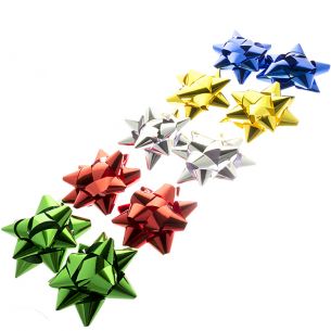 4" Star Bows x10
