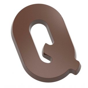 Chocolate Mould Letter Q 135 gr