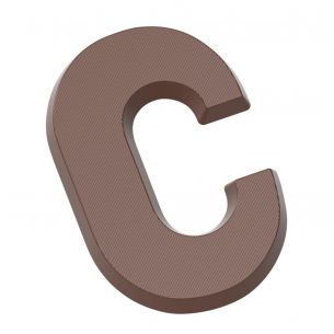 Chocolate Mould Letter C 200 gr