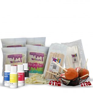 Chocolate Apple Kit For x25 (Wrappers , Sticks , Chocolate , Colour & Ribbon)