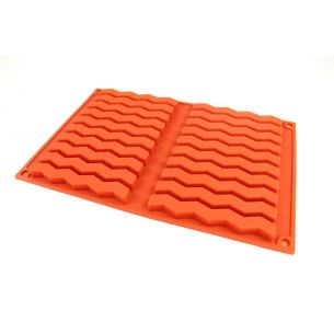 zig zag pieces silicone chocolate