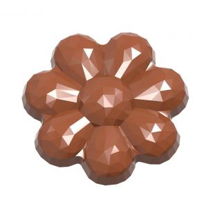 Chocolate Mould Flower Faceted