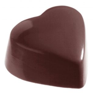 Chocolate Mould Heart High Flat