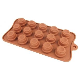 stacked circles silicone chocolate mould