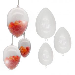 Egg Fillable DIY Baubles Ornaments - 3 Sizes -  1Pk, 5Pk, 10Pk or 20Pk