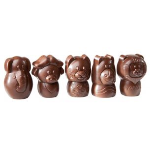 Chocolate Mould "The Big Five" Small 5 Fig.