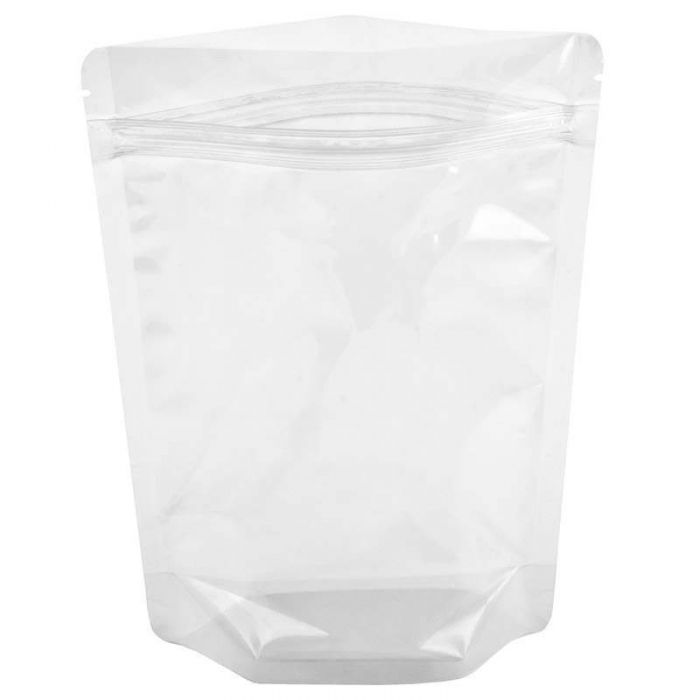 Transparent Plastic Zip Lock Bag, Plastic Stand Up Pouch, Resealable Bags, with Handle, Clear, 23x30x0.08cm Plastic Clear